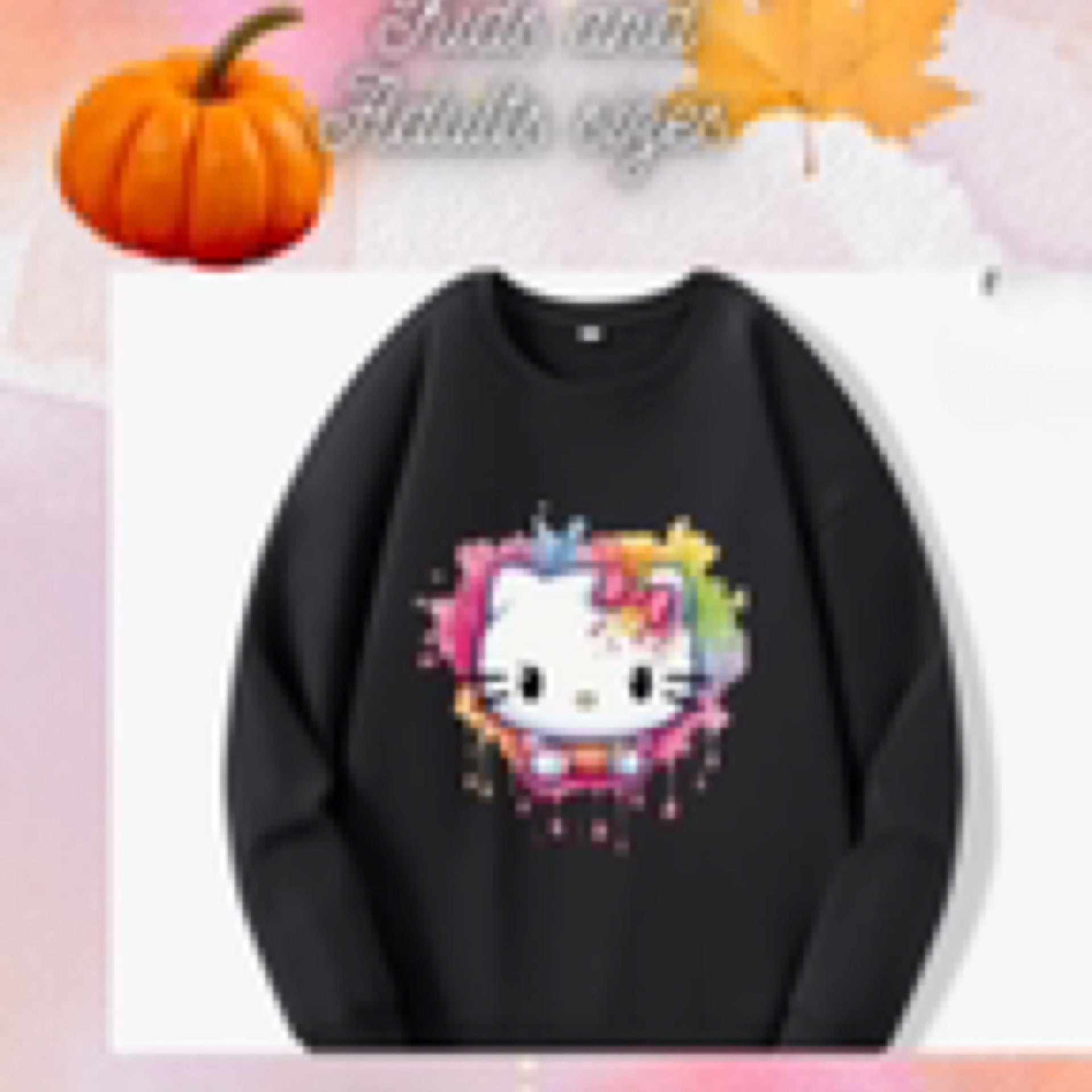 Black hello kitty sweat shirt